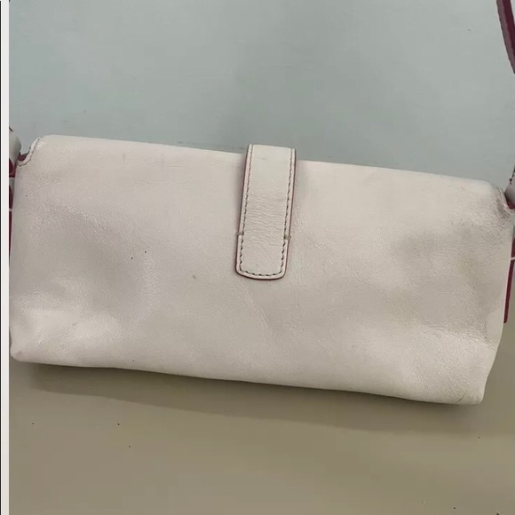 Vintage Dooney & Bourke heart buckle white/pink - Picture 4 of 9